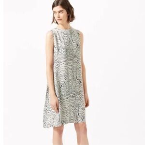 NWT Jigsaw Patella Wave Pleat Back Dress in Cool Sand Sz 4 US